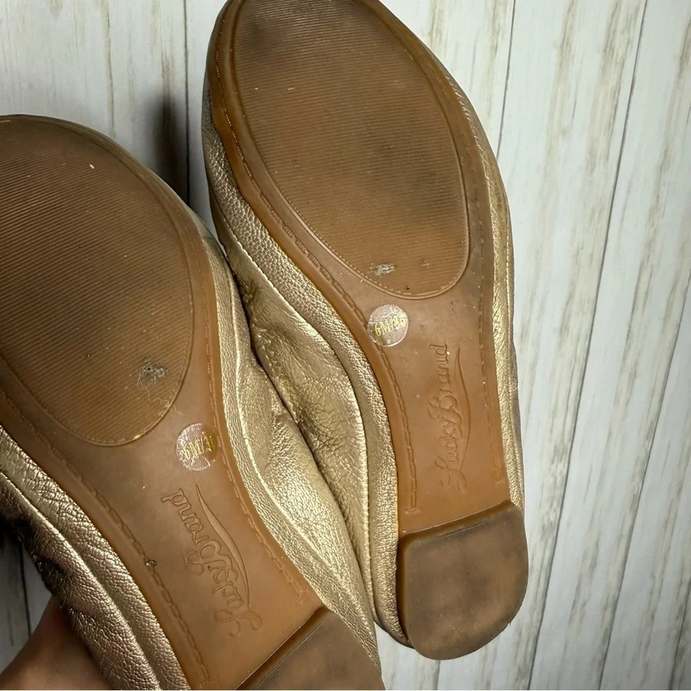 Lucky Brand Gold Ballet Flats 6